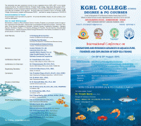 International Conference on Innovations and Research advances in Aquaculture, Fisheries and Exploration of Deep Sea Fishing 2019 International Conference Poster